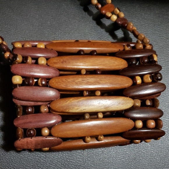 wood Handbags - Cross-body wood bag purse